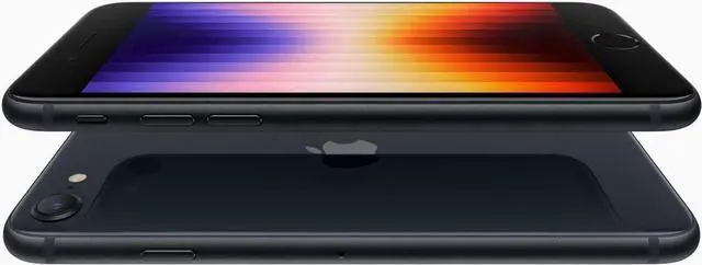 Alt view image 5 of 5 - Apple iPhone SE 3 2022 64GB Fully Unlocked Midnight - Grade B+