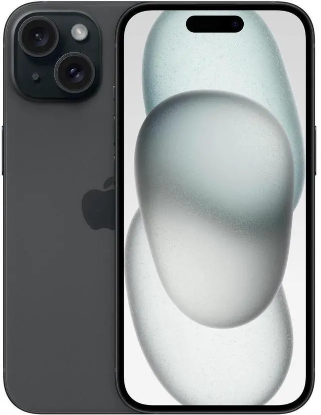 Main image of Apple iPhone 15 128GB Fully Unlocked - Black (Grade B+)