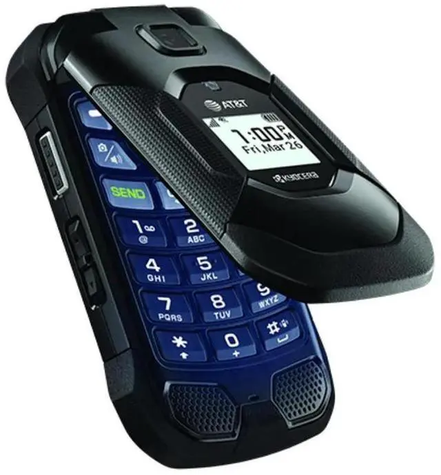 Main image of Kyocera DuraXE Epic E4830 Rugged Flip Phone - AT&T - Black (Grade B+)