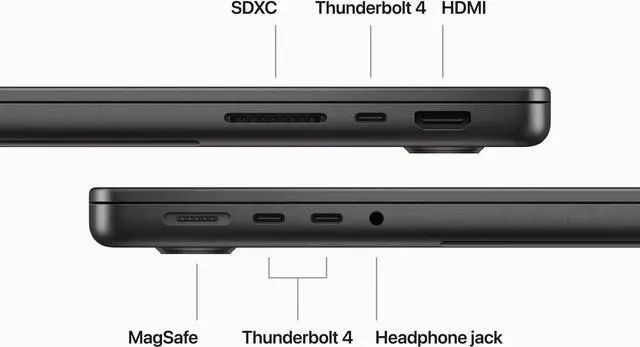 Alt view image 5 of 5 - Apple MacBook Pro 16.2" 2023 Apple M3 Pro 18GB RAM 512GB SSD - Space Black (Grade B-)
