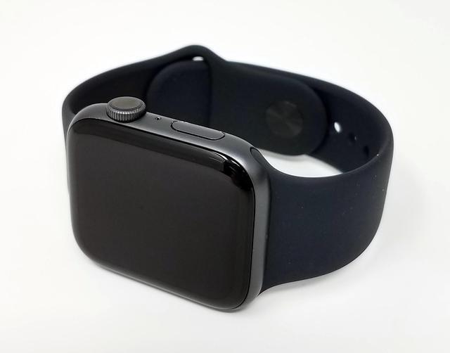 Alt view image 4 of 4 - Apple Watch Series 4 44mm (GPS) Aluminum Space Gray Case with Midnight Sport Band (Grade A)