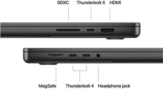 Alt view image 5 of 5 - Apple MacBook Pro 16" 2023 Apple M3 Pro 36GB RAM 512GB SSD Space Black - Grade B+