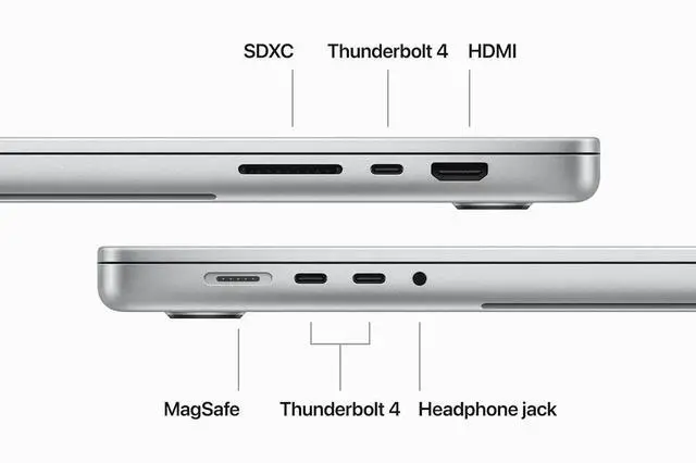 Alt view image 6 of 6 - Apple MacBook Pro 16" 2023 Apple M3 Pro 18GB RAM 512GB SSD Silver (Grade B+)
