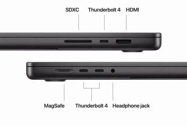 Alt view image 5 of 5 - Apple MacBook Pro 16" 2023 Apple M3 Max 48GB RAM 1TB SSD Space Black (Grade B+)