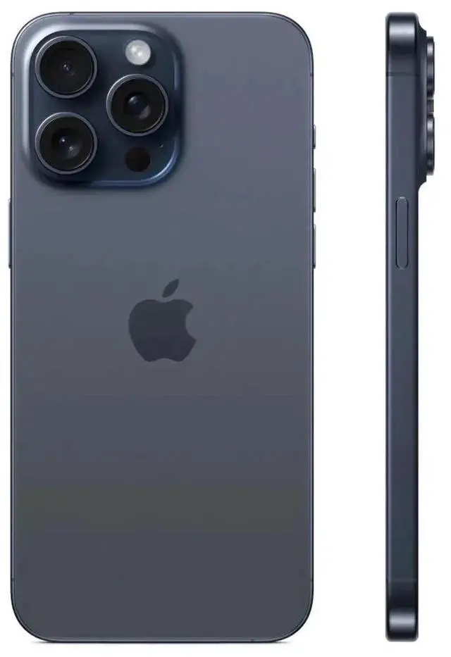 Alt view image 5 of 6 - Apple iPhone 15 Pro Max 1TB Fully Unlocked - Blue Titanium (Grade B+)