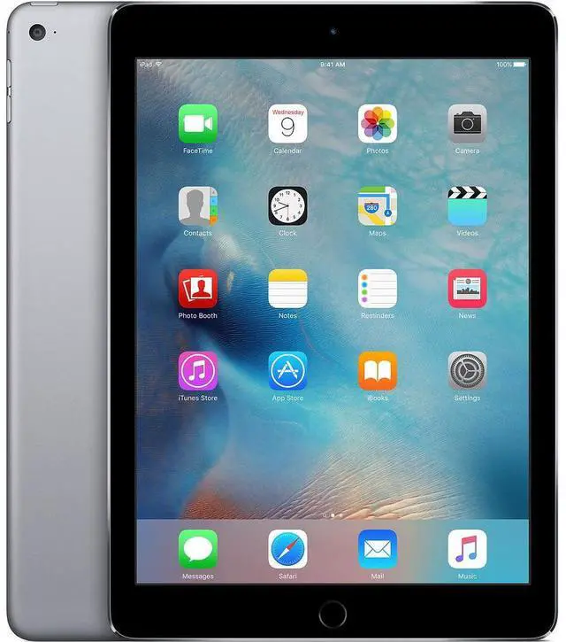 Main image of Apple iPad Air 2 (2014) - 128GB - Space Gray - Wi-Fi - 9.7 Inch - Grade B+