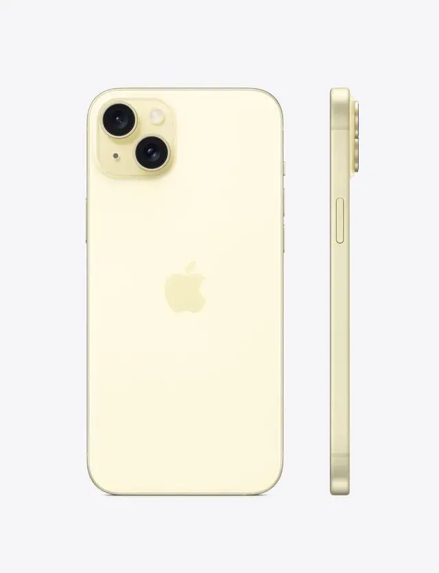 Alt view image 3 of 5 - Apple iPhone 15 Plus 128GB - Verizon Locked - Yellow (Grade B-)