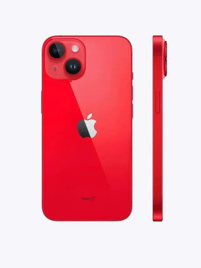 Alt view image 3 of 6 - Apple iPhone 14 128GB Fully Unlocked - Red (Grade B-)