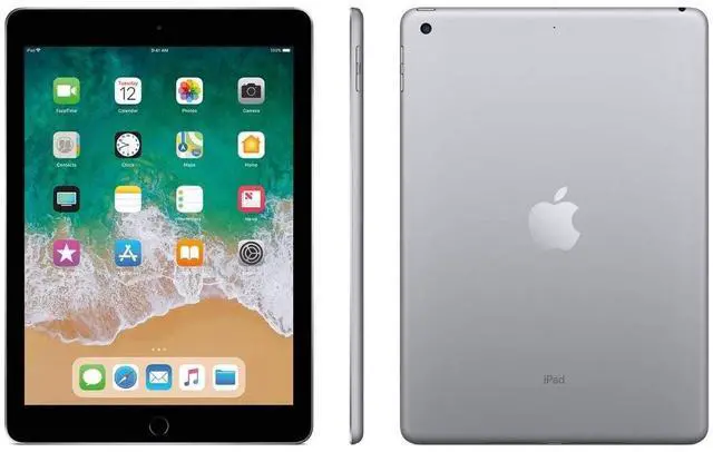 Alt view image 5 of 5 - Apple iPad 6 (6th Gen) 2018 - 128GB - Wi-Fi - 9.7" - Space Gray (Grade B-)