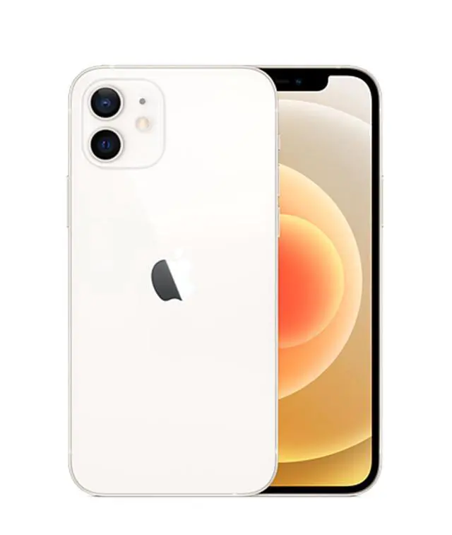 Alt view image 4 of 5 - Apple iPhone 12 128GB - AT&T Locked - White (Grade B-)
