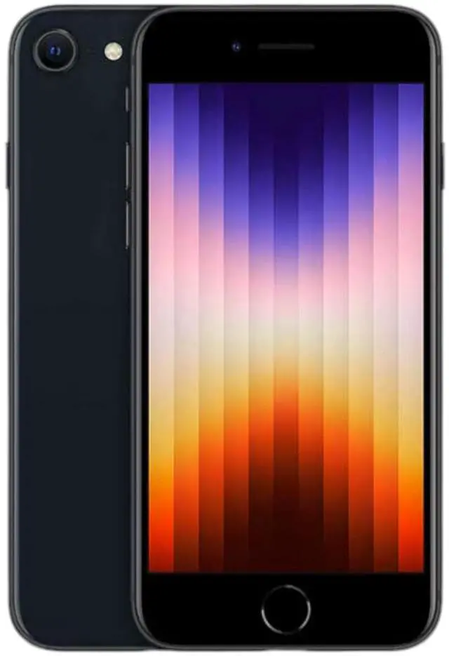 Main image of Apple iPhone SE 3 2022 128GB - T-Mobile Locked - Midnight (Grade B-)