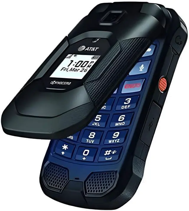 Main image of Kyocera DuraXE Epic E4830 Rugged Flip Phone - AT&T + GSM Unlocked - Black (Grade B+)