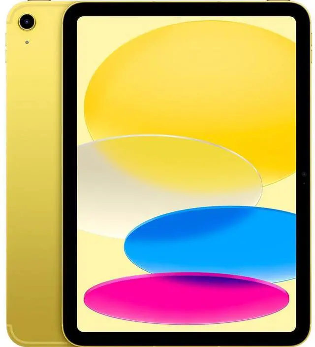 Main image of Apple iPad 10 (10th Gen) 2022 - 10.9" - 64GB - Wi-Fi + Cellular - Yellow (Grade B+)