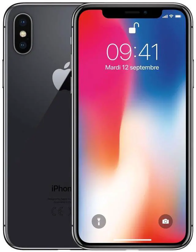 Main image of Apple iPhone X 64GB Fully Unlocked - Space Gray (Grade B-)