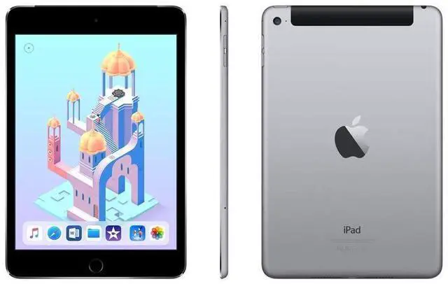 Alt view image 5 of 5 - Apple iPad mini 4 (4th Gen) 2015 - 128GB - Wi-Fi + Cellular - 7.9" - Space Gray (Grade B+)