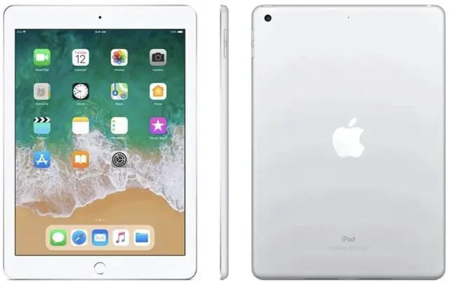 Alt view image 5 of 5 - Apple iPad 6 (6th Gen) 2018 - 32GB - Wi-Fi - 9.7" - Silver (Grade B-)