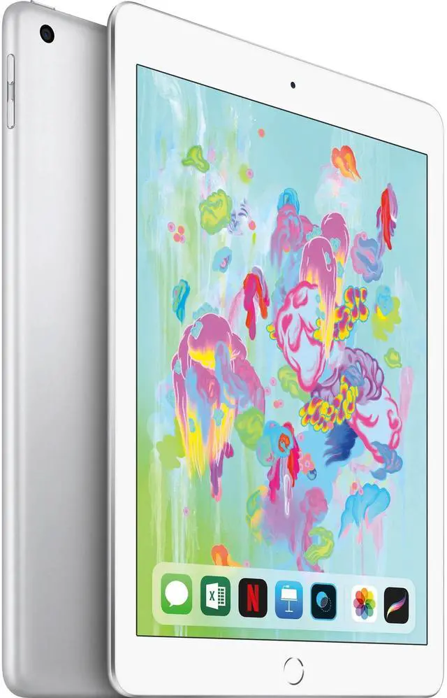 Alt view image 2 of 7 - Apple iPad 6 (6th Gen) 2018 - 32GB - Silver - Wi-Fi - 9.7 Inch (Grade B+)