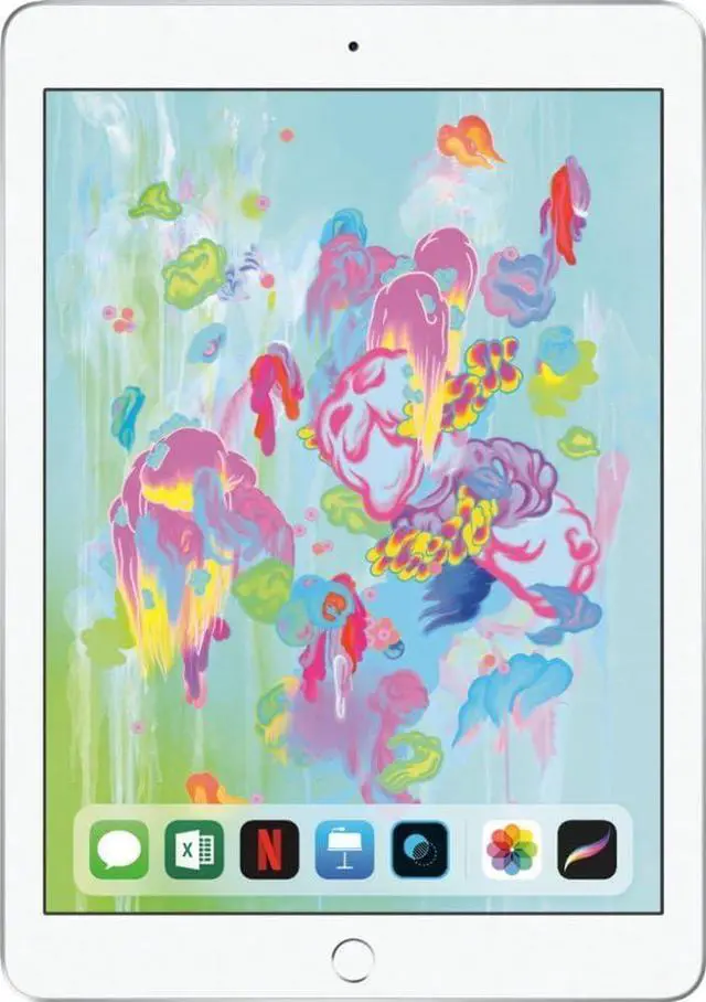 Alt view image 3 of 7 - Apple iPad 6 (6th Gen) 2018 - 32GB - Silver - Wi-Fi - 9.7 Inch (Grade B+)