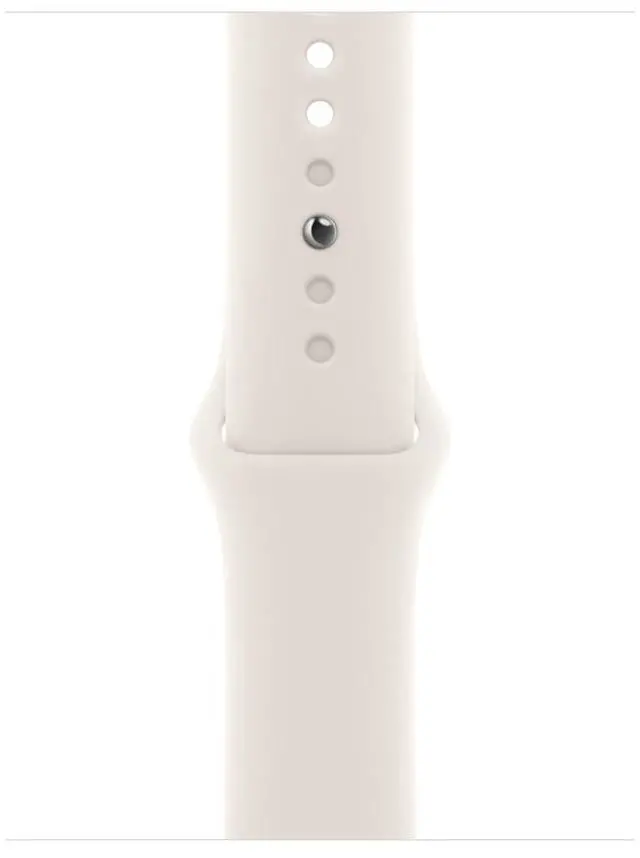 Alt view image 5 of 6 - Apple Watch Series 8 45mm (GPS) Aluminum Starlight Case with Starlight Sport Band M/L (Grade B+)