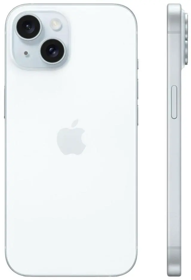 Alt view image 3 of 6 - Apple iPhone 15 128GB - AT&T Locked - Blue (Grade B-)