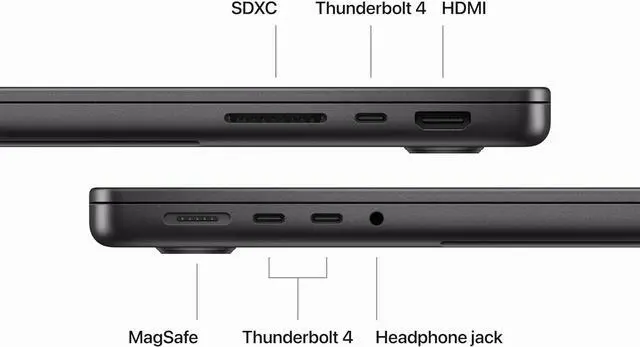 Alt view image 6 of 7 - Apple MacBook Pro 16" 2023 Apple M3 Max 128GB RAM 4TB SSD Space Black (Grade B-)