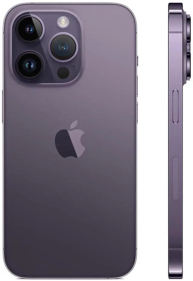 Alt view image 3 of 6 - Apple iPhone 14 Pro Max 128GB - Verizon Locked - Deep Purple (Grade B-)
