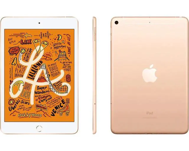 Alt view image 5 of 6 - Apple iPad mini 5 (5th Gen) 2019 - 256GB - Wi-Fi + Cellular - 7.9" - Gold (Grade B-)