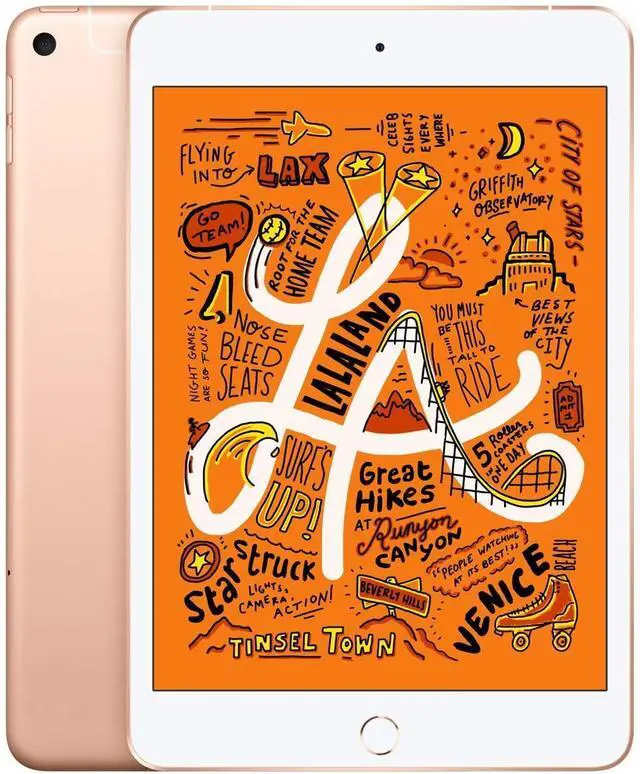 Main image of Apple iPad mini 5 (5th Gen) 2019 - 256GB - Wi-Fi + Cellular - 7.9" - Gold (Grade B-)