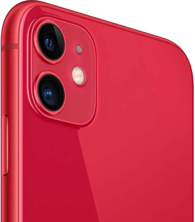 Alt view image 4 of 5 - Apple iPhone 11 64GB Fully Unlocked - Red (Grade B-)
