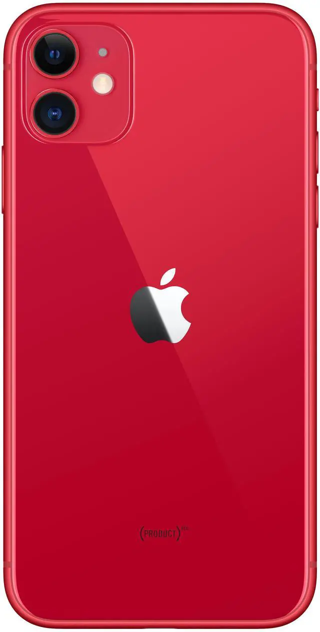 Alt view image 3 of 5 - Apple iPhone 11 64GB Fully Unlocked - Red (Grade B-)