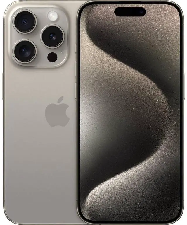 Main image of Apple iPhone 15 Pro 128GB Fully Unlocked - Natural Titanium (Grade B+)