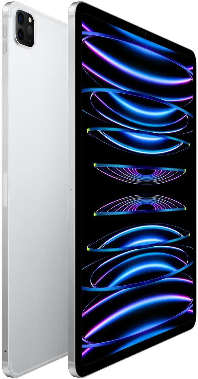 Alt view image 2 of 6 - Apple iPad Pro 6 (6th Gen) 2022 - 128GB - Wi-Fi + Cellular - 12.9" - Silver (Grade B-)