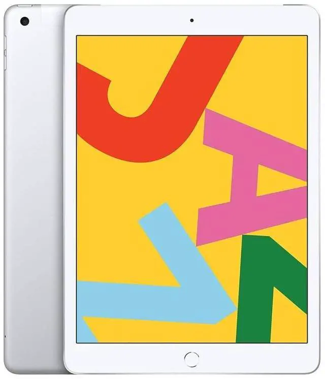 Main image of Apple iPad 7 (7th Gen) 2019 - 32GB - Wi-Fi + Cellular - 10.2" - Silver (Grade B-)