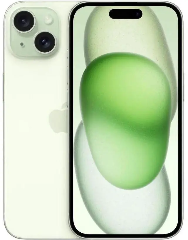 Main image of Apple iPhone 15 128GB Fully Unlocked - Green (Grade B-)