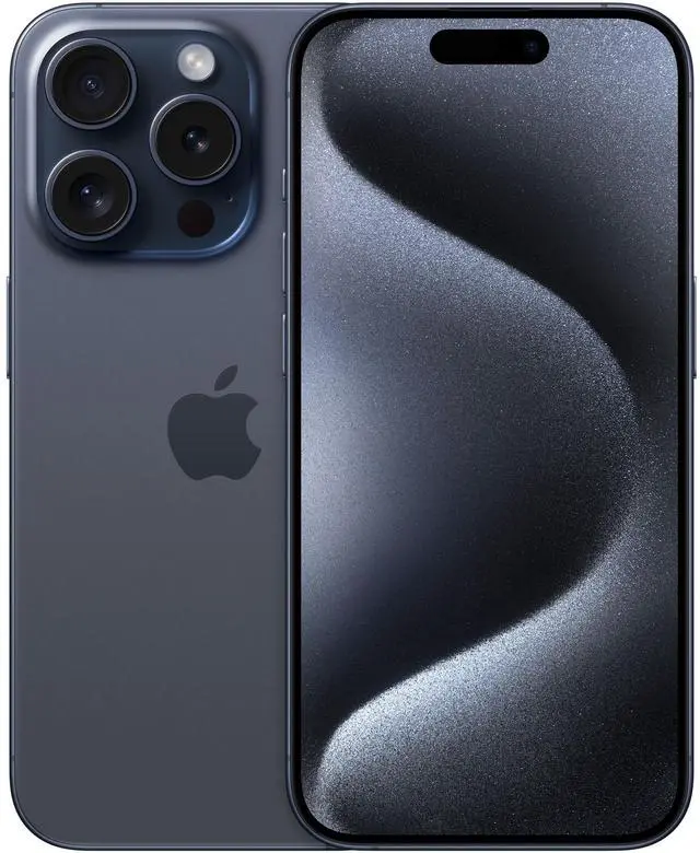 Main image of Apple iPhone 15 Pro 128GB Fully Unlocked - Blue Titanium (Grade B-)