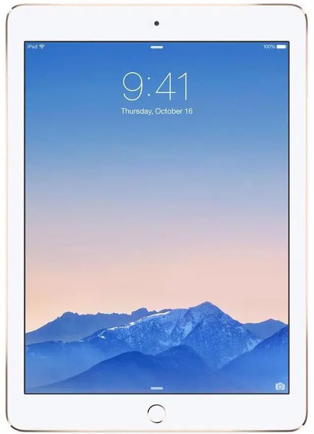 Alt view image 2 of 5 - Apple iPad Air 2 (2014) - 128GB - Gold - Wi-Fi + Cellular - 9.7 Inch (Grade B-)
