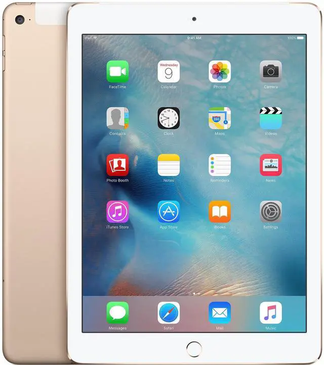Main image of Apple iPad Air 2 (2014) - 128GB - Gold - Wi-Fi + Cellular - 9.7 Inch (Grade B-)