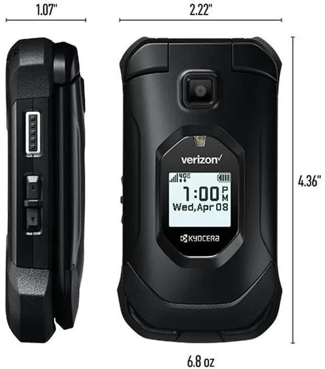 Alt view image 4 of 4 - Kyocera DuraXV Extreme E4810 16GB - Verizon Locked - Black (Grade B-)