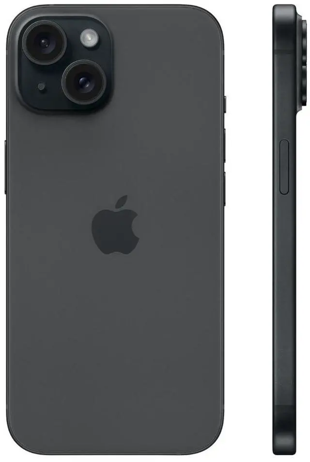 Alt view image 3 of 5 - Apple iPhone 15 128GB - Verizon Locked - Black (Grade B+)