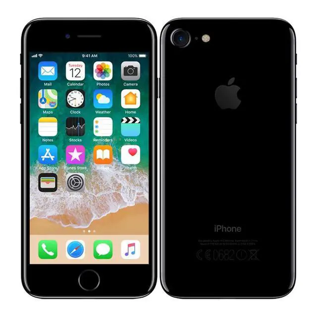 Alt view image 4 of 4 - Apple iPhone 7 32GB Fully Unlocked - Jet Black (Grade B-)