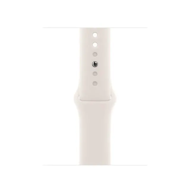 Alt view image 7 of 7 - Apple Watch Series 10 46mm (GPS + Cellular) Gold Titanium with Medium/Large Starlight Sport Band (Grade B-)