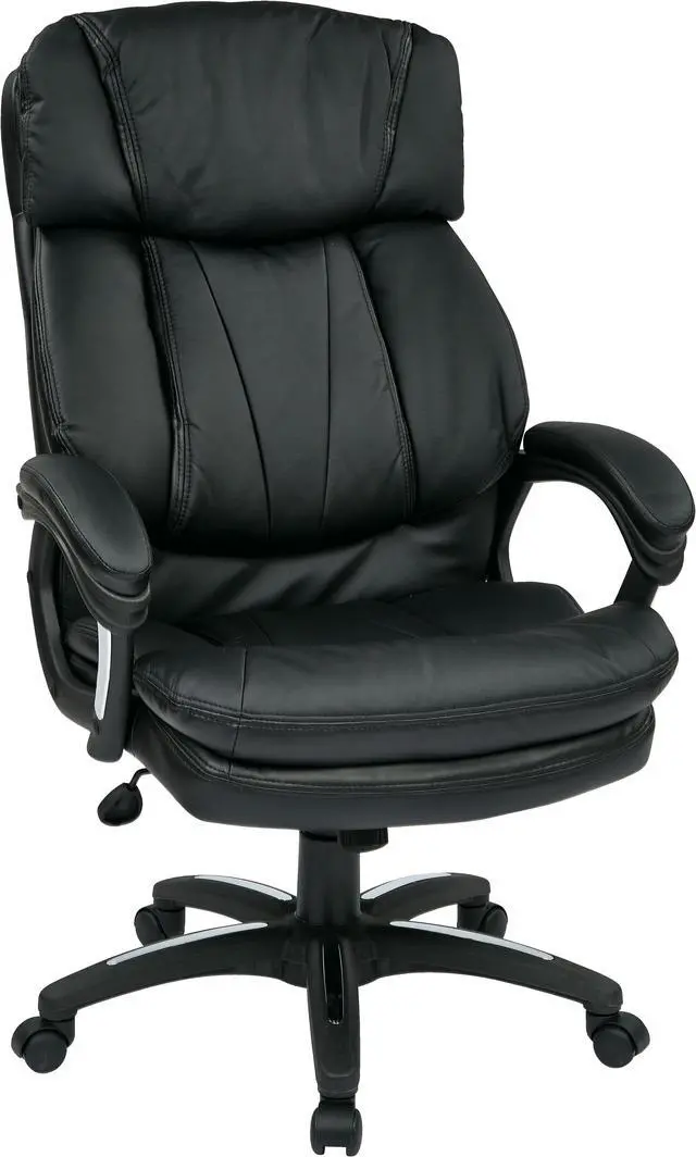 Alt view image 7 of 9 - Office Star Products Work Smart Oversized Faux Leather Executive Chair