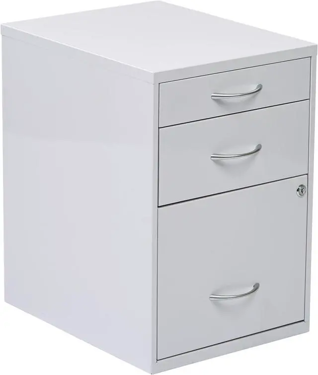 Alt view image 6 of 7 - Avenue 6 Office Star HPBF11 22 in. Pencil- Box- Storage File Cabinet - White
