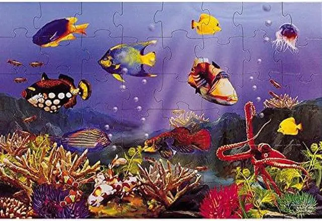 Alt view image 8 of 9 - Melissa & Doug Floor Puzzle Underwater 427