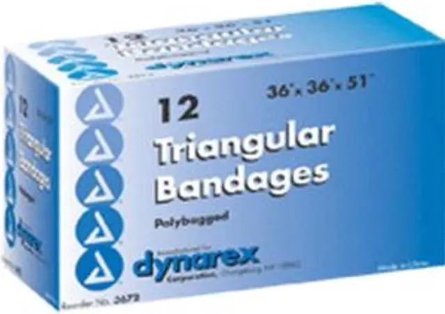 Alt view image 4 of 6 - DYNAREX 3672 Triangular Bandage, 36in W x 51in L, PK12