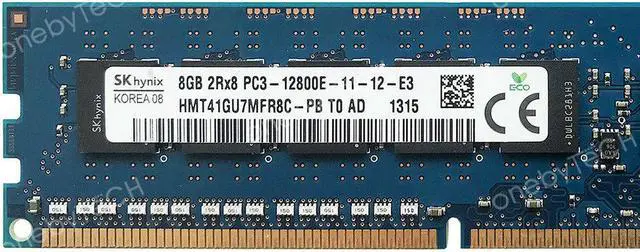 Alt view image 3 of 3 - Hynix HMT31GR7BFR4C-PB Equivalent 8GB DDR3 1600 ECC REG Server Memory RAM