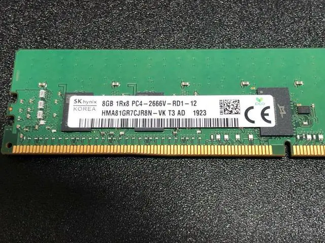 Alt view image 2 of 8 - Supermicro (HMA81GR7CJR8N-VK) 8GB SDRAM ECC Registered DDR4 2666 (PC4 21300) Server Memory Model MEM-DR480L-HL05-ER26