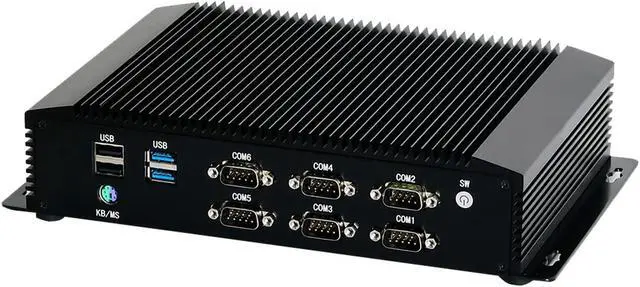 Alt view image 11 of 12 - Partaker Fanless Industrial PC,Mini Desktop Computer with Intel Core i7 10510U Quad Core CPU, 8GB Ram 128GB SSD,6xCOM, 4xUSB 3.0, 4xUSB 2.0, 2xLAN, GPIO, HD Port, VGA, Wi-Fi, PS/2,Windows 10 Pro
