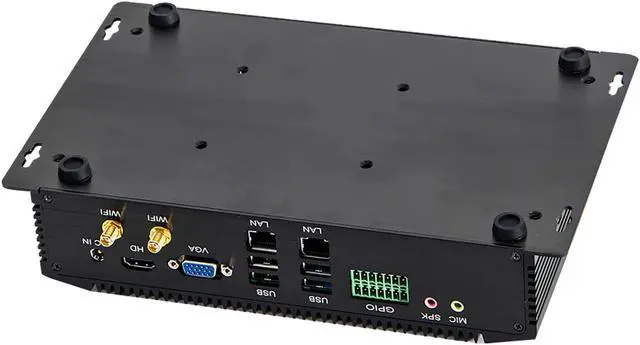 Alt view image 10 of 12 - Partaker Fanless Industrial PC,Mini Desktop Computer with Intel Core i7 10510U Quad Core CPU, 8GB Ram 128GB SSD,6xCOM, 4xUSB 3.0, 4xUSB 2.0, 2xLAN, GPIO, HD Port, VGA, Wi-Fi, PS/2,Windows 10 Pro