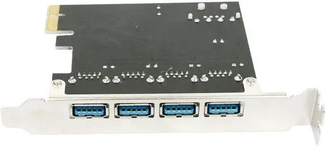 Alt view image 6 of 7 - 4 port USB 3.0 PCI-e Expansion Card PCI express PCIe USB 3.0 hub adapter 4-port USB3.0 controller USB 3 0 PCI e PCIe express 1x